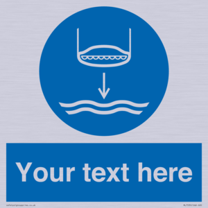 Custom Lower lifeboat to the water in launch sequence